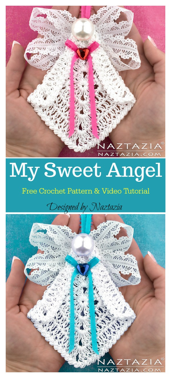 Free Tutorial Angel Pattern Angel Crochet Pattern My Sweet Angel Ornament Free Crochet Pattern And ...