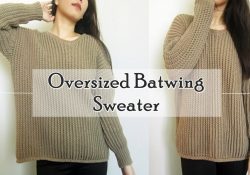 Crochet Oversized Sweater Pattern How To Crochet Oversized Batwing Sweater Youtube