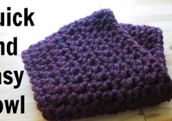 Easy Crochet Cowl Pattern Quick And Easy Cowl Youtube